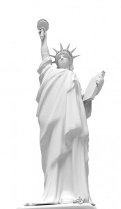 America, freedom, independence, democracy, statue, background, woman
